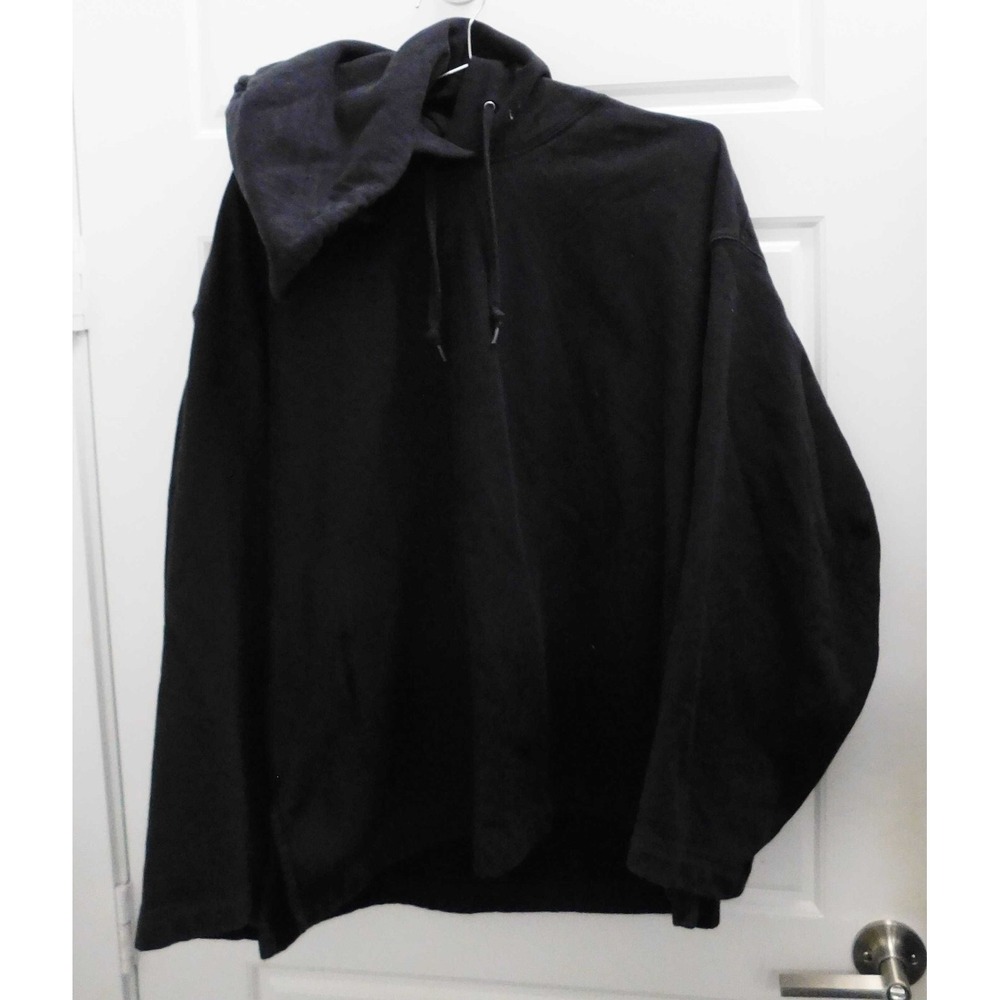 Uniqlo Black Sweatshirt Pullover Hoodie‎ Top 100% Cotton XL